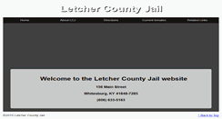 Desktop Screenshot of letcherjail.com