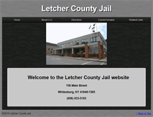 Tablet Screenshot of letcherjail.com